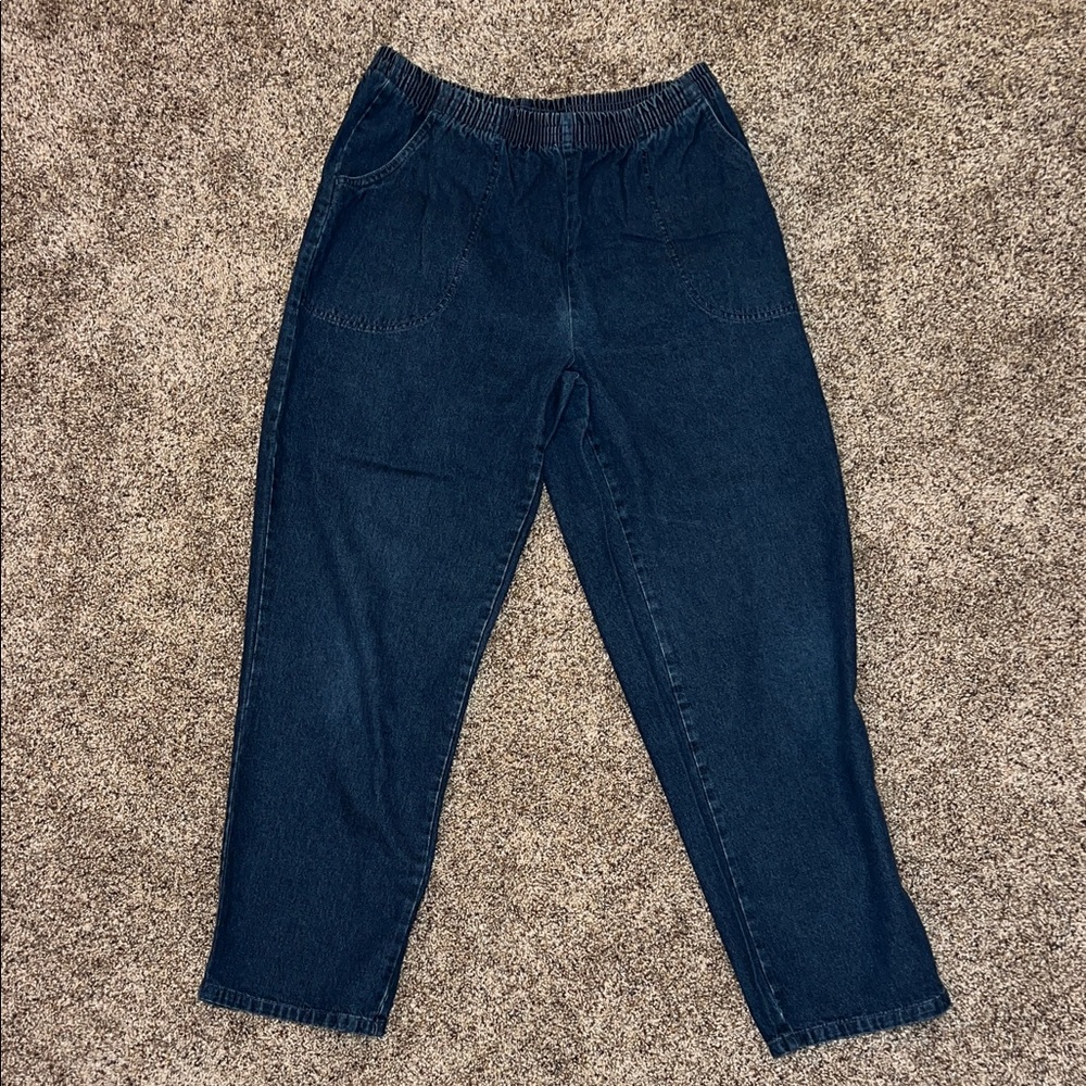 Women’s Blassport Blue Denim Elastic Waist Plus Size Jeans